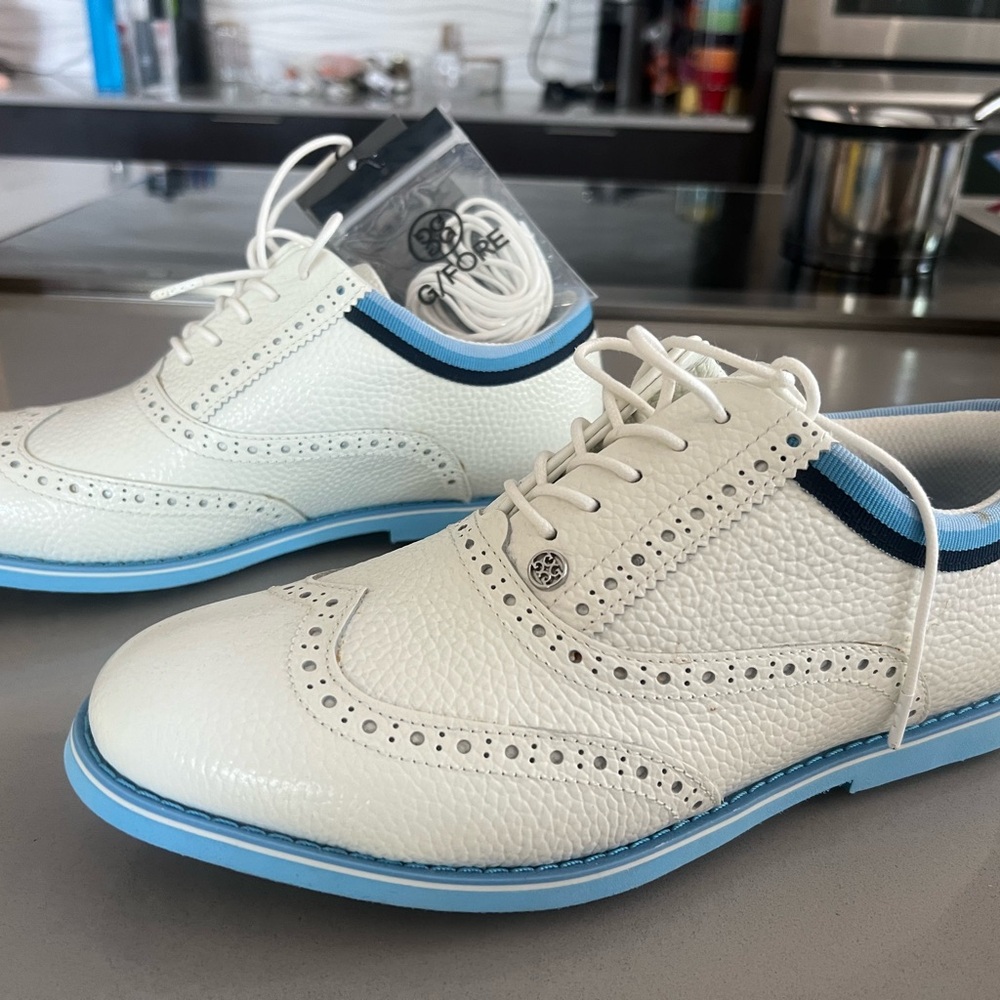 G/FORE White and Blue Women's Athletic Shoes- new with tags